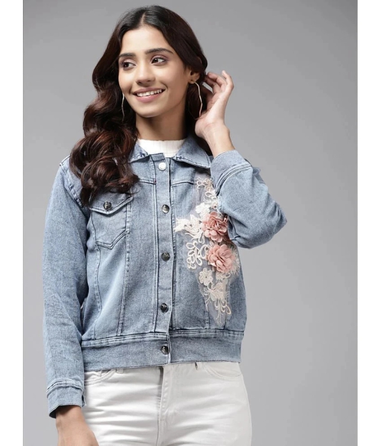 Aarika - Denim Blue Denim Jacket - None