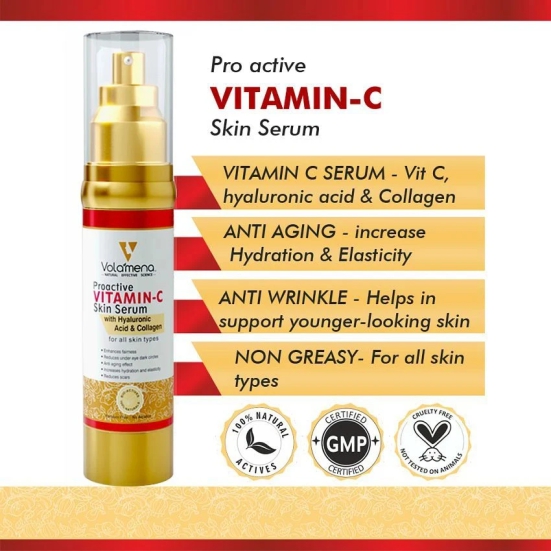 Volamena Face Serum Pro-active vitamin c Face Serum 50 mL