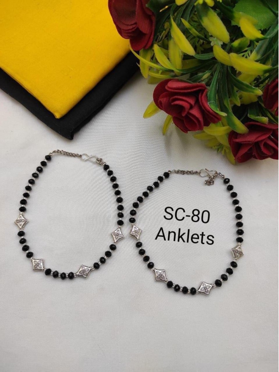 Women Fashion New Anklet SP48 Alloy Anklet (4beads crystal)