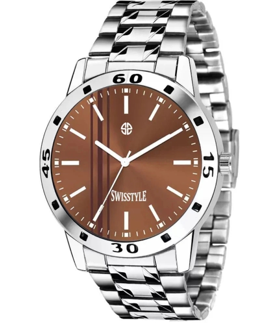 Swisstyle Silver Stainless Steel Analog Mens Watch