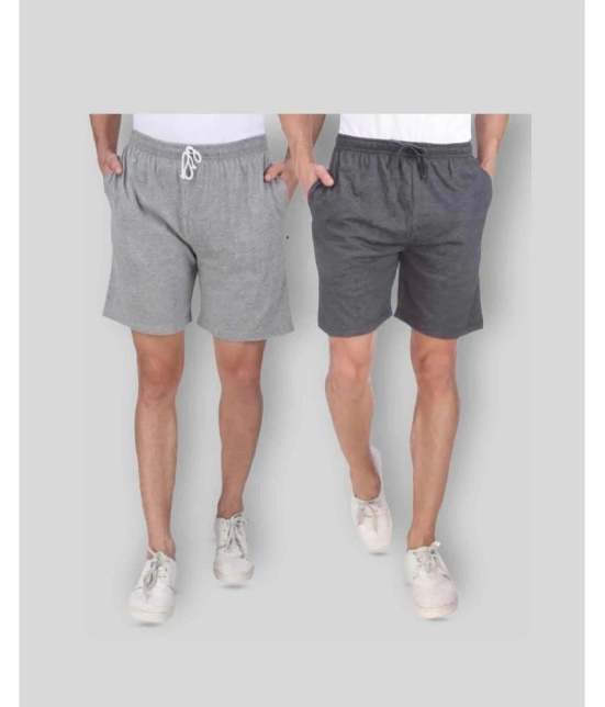 Neo Garments - Multi Cotton Mens Shorts ( Pack of 2 ) - None