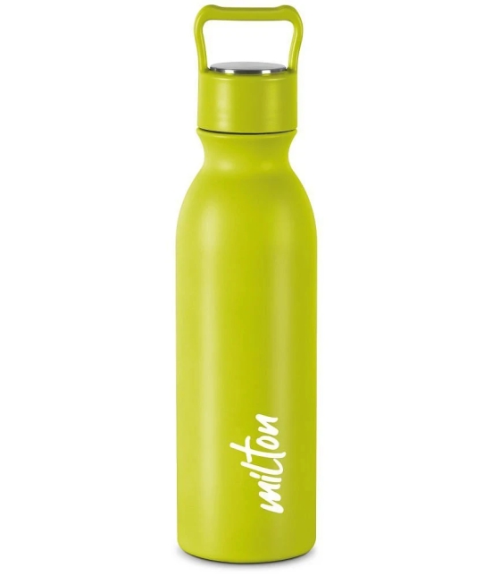 Milton ALICE 600,NEON GREEN Neogreen Stainless Steel Water Bottle 580 mL ( Set of 1 ) - Neogreen