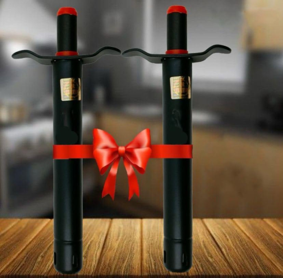 Cobra Easy Grip Metal Regular Gas Lighter for Kitchen Gas Stoves Lighter Restaurants & Kitchen Use Iron Gas Lighter(Black,Pack of 2)