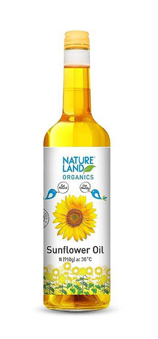 Natureland Organics Sunflower Oil, 1 L