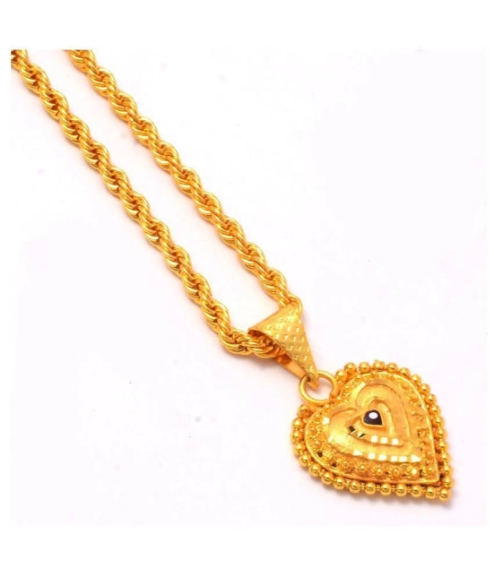 Jewar Mandi New Design Gold Plated Locket/Pendant with Rope/Rassi Chain Daily use for Men, Women & Girls, Boys - Golden