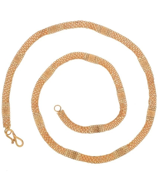 AanyaCentric Gold Plated Brass Chain ( Pack of 1 ) - None