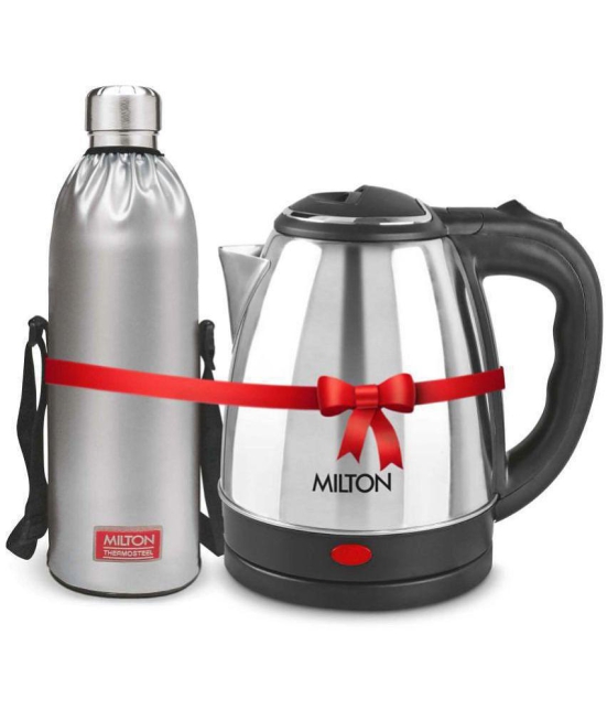 Milton Kettle 2.0, Duo 1800 2 Liter 1500 Watt Stainless Steel Electric Kettle