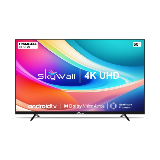 SkyWall 139.7 cm 55 inches 4K Ultra HD Smart LED TV 55SW4K-VS Frameless Edition Voice Assistant-SkyWall 139.7 cm (55 inches) 4K Ultra HD Smart LED TV 55SW4K-VS (Frameless Edition) Voice Assistant