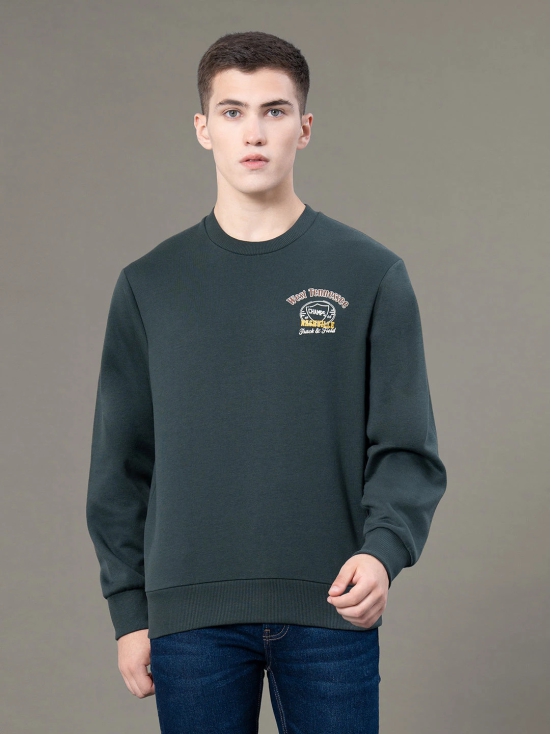 RedTape Round Neck Graphic Sweatshirt for Men | Smart Look | Everyday Comfort