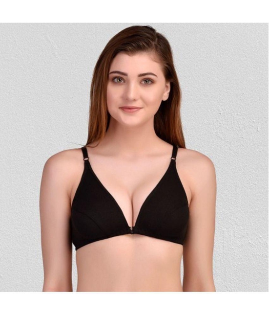 Zourt - Black Cotton Non Padded Women's Minimizer Bra ( Pack of 1 ) - None