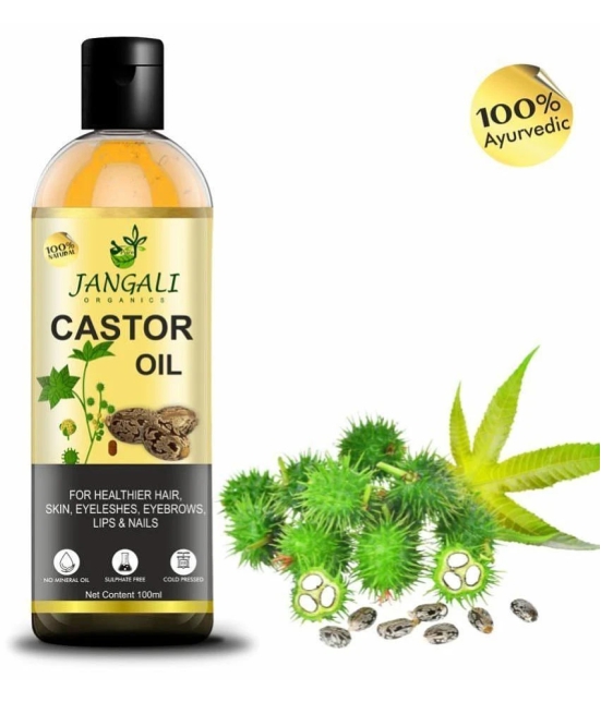 PURE Jangali ORGANICS Castor Oil for Skin & Hair Oil-100ML Hair Oil 100ML