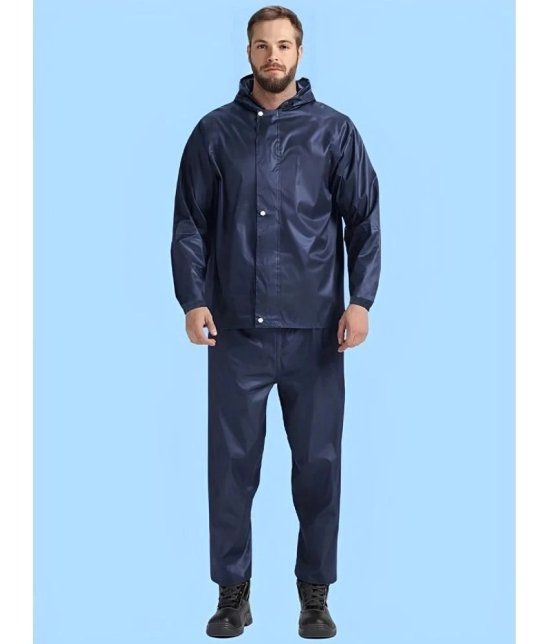 AKTIF Navy Polyester Mens Rain Suit ( Pack of 1 ) - M