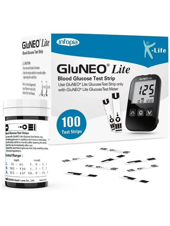 Gluneo Lite 100 Strips Gluneolite 100 Test Strips