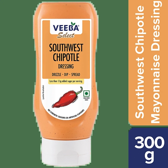 Veeba Chipotle Southwest Dressing, 300 Gm