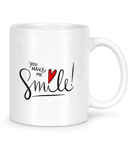 Idream Quote Printed Ceramic Coffee Mug 1 Pcs 330 mL - White