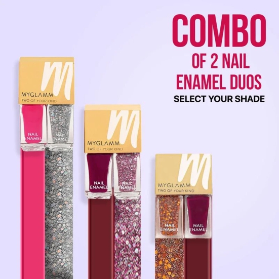 MyGlamm Two of Your Kind Nail Enamel Pack of 2