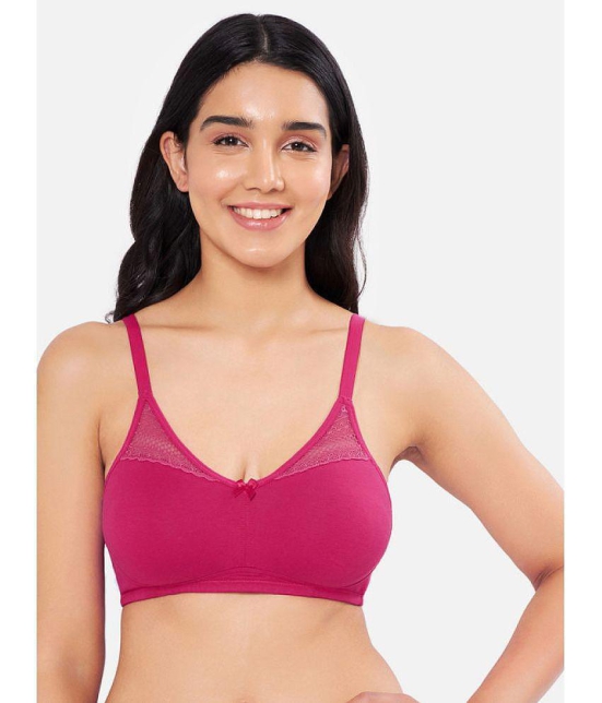 Amante - Pink Cotton Non Padded Women's Everyday Bra ( Pack of 1 ) - None