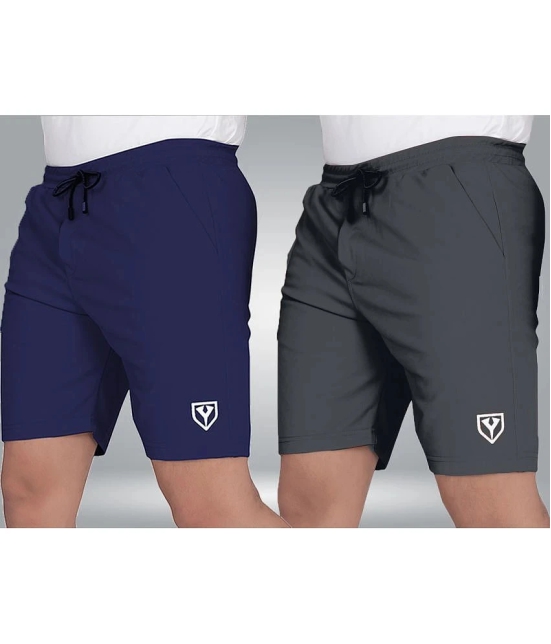 Septem Multicolor Polyester Mens Shorts ( Pack of 2 ) - None