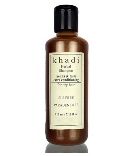 Khadi Henna and Tulsi Extra Conditioning SLS and Parabens Free Shampoo 210 ml