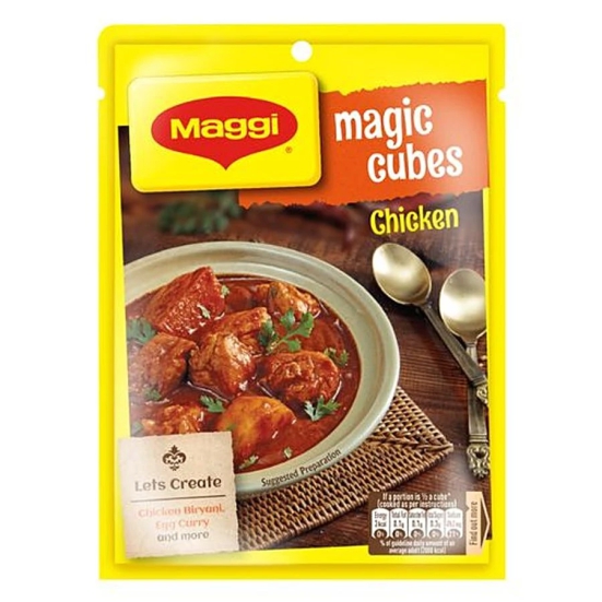 Maggi Magic Cube - Chicken Masala, Adds Flavour To A Variety Of Dishes, 40 G (Pack Of 10)