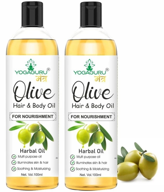 yogaguru mantr Anti Hair Fall Olive Oil 200 ml ( Pack of 2 )