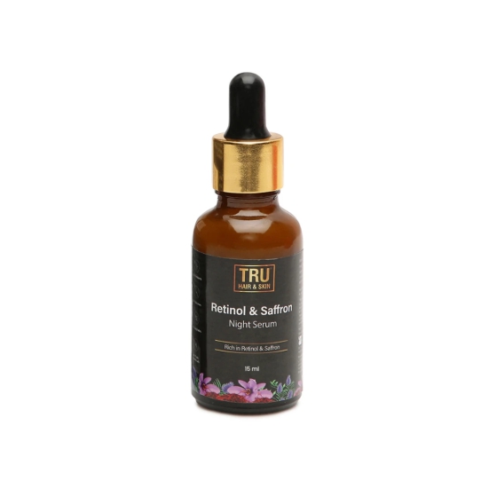 Retinol & Saffron Night Serum| Reduces Wrinkles & Increases Collagen -15ml | CRED |-Default