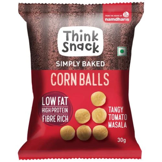 Think Snack Corn Balls Tangy Tomato Masala, 30 Gm