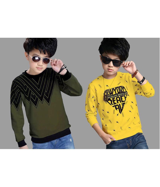 Supersquad - Multi Color Cotton Boys Sweatshirt ( Pack of 2 ) - None