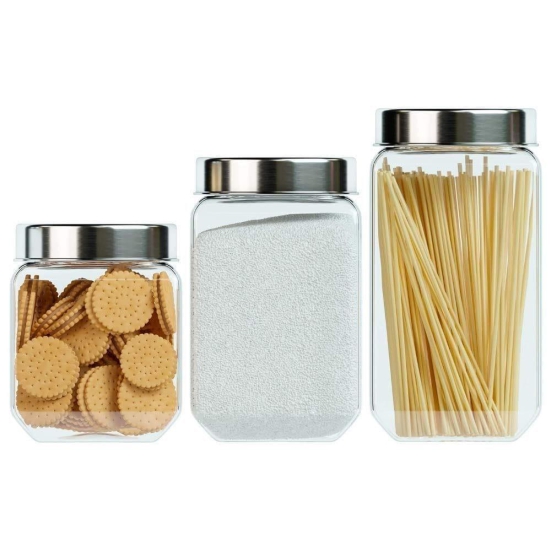 Femora Octo Storage Glass Jar for Kitchen Storage