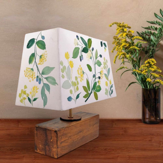 Rectangle Table Lamp - Yarrow Lamp Shade