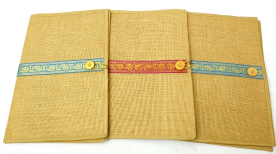 Jute file folder