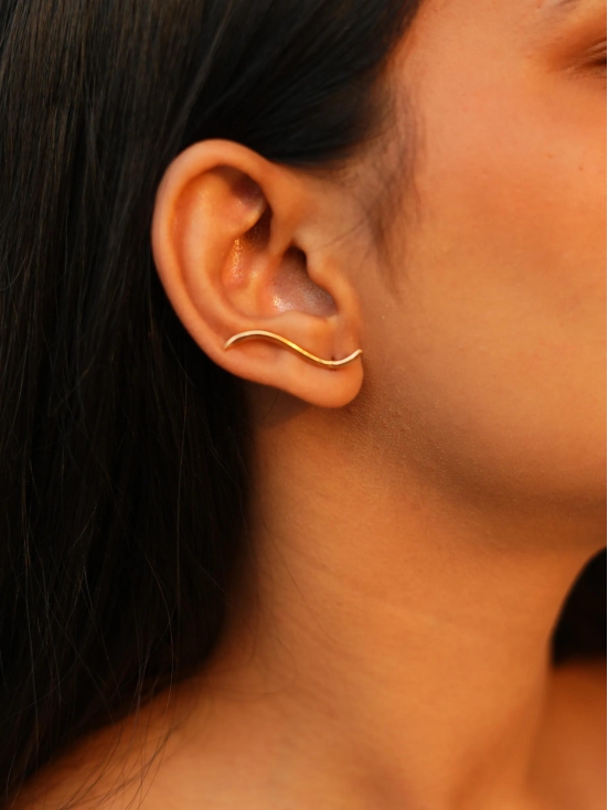 Gold Dust Ear Climbers