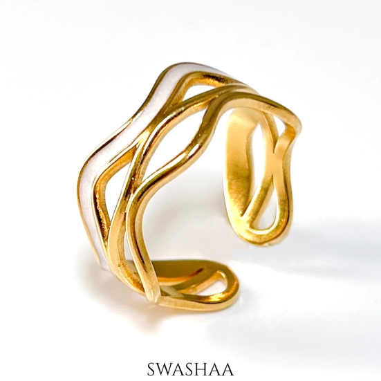 Tariya 18K Gold Plated Ring-Gold