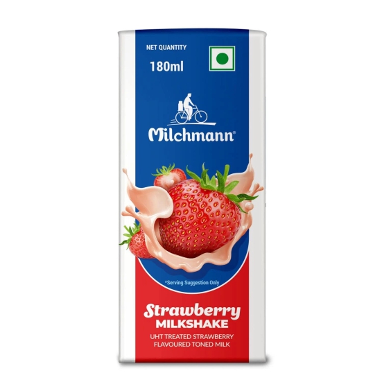 Milchmann Strawberry Milkshake, 180 ml