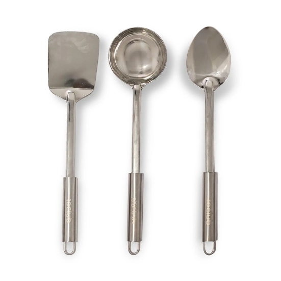 Stainless Steel Flip & Cook | 3Pc Kitchen Tool Set