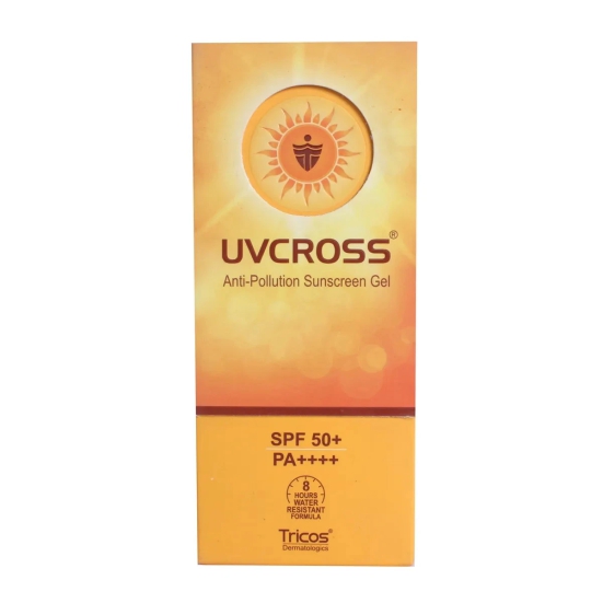 Uvcross SPF 50+ Anti-Pollution Sunscreen Gel, 50gm