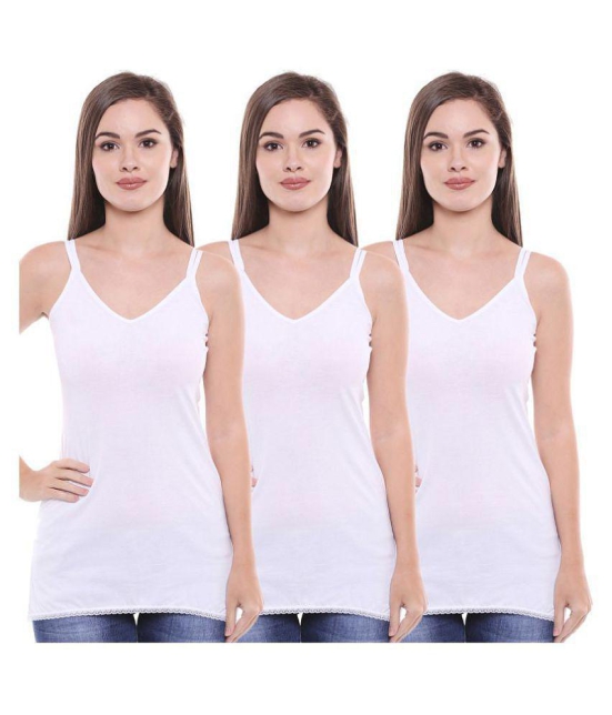 Bodycare Cotton Camisoles - White - XL