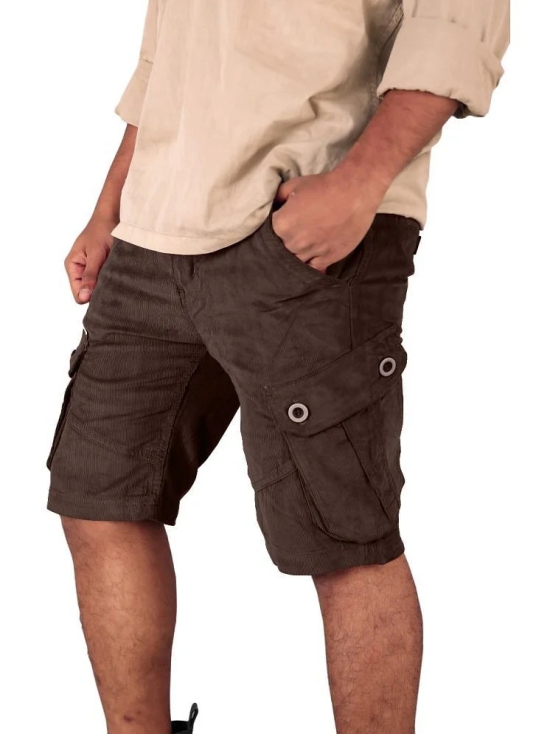 Radprix Brown Cotton Mens Shorts ( Pack of 1 ) - None