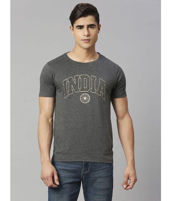 FanCode - Grey Melange Cotton Regular Fit Men's Sports T-Shirt ( Pack of 1 ) - None