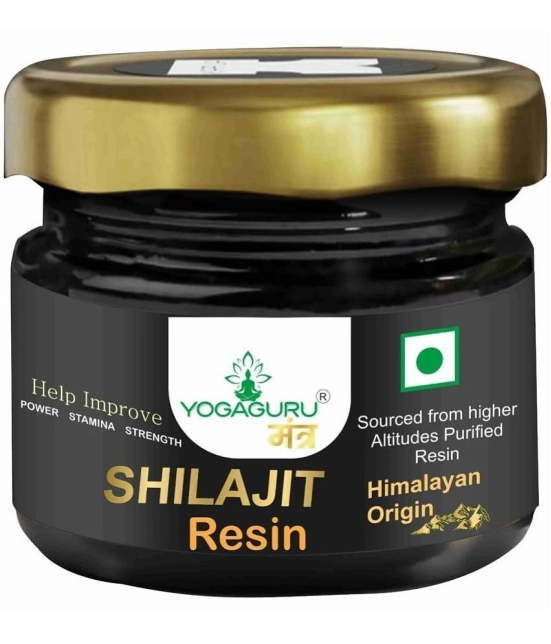 YOGAGURU MANTR Shilajit Resin|Rich in Fulvic Acid|For Strength, Power & Stamina (20g)