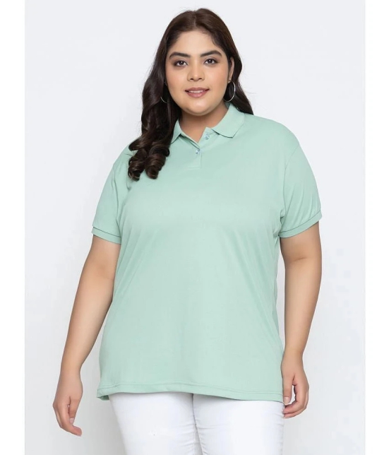 YHA - Mint Green Cotton Blend Regular Fit Womens T-Shirt ( Pack of 1 ) - None