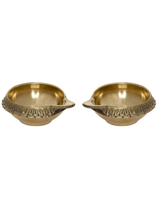 DvR ClicK Kubar Diya BRASS ( Pack of 2 )