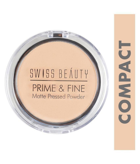 Swiss Beauty Prime & Fine Matte Compact Powder (Very Natural), 8gm