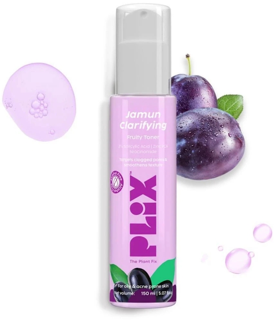 Plix Jamun Clarifying Fruity Toner Alcohol Free With Niacinamide & Jamun Extract Men & Women 150 ml