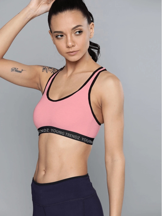 Young Trendz Womens Nonpadded Sportsbra-34 / Pink