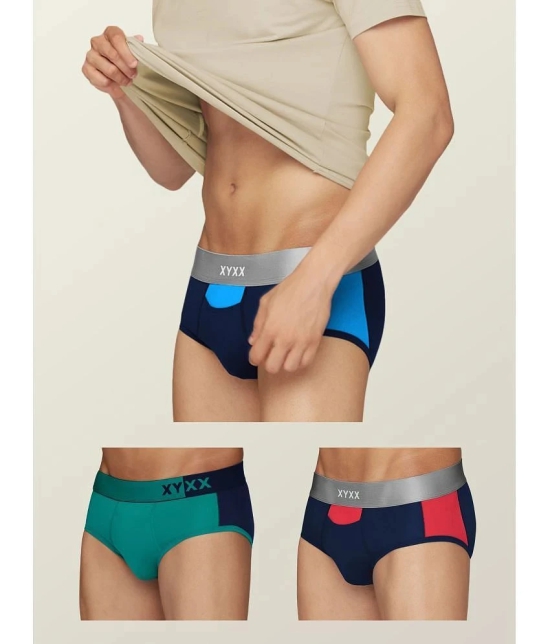 XYXX - Multicolor Modal Mens Briefs ( Pack of 3 ) - None