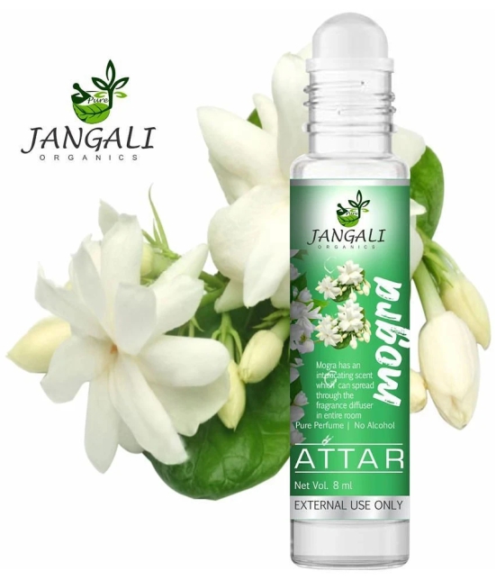 PURE Jangali ORGANICS Mogra Premium Quality Attar Perfume for Unisex - PURE 10ML