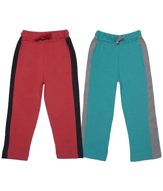 Dollar Champion Kidswear Multi Cotton Boys Trackpant ( Pack of 2 ) - None