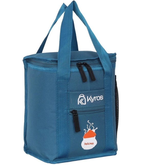 Kyros Blue Polyester Lunch Bag Pack of 1 - Blue