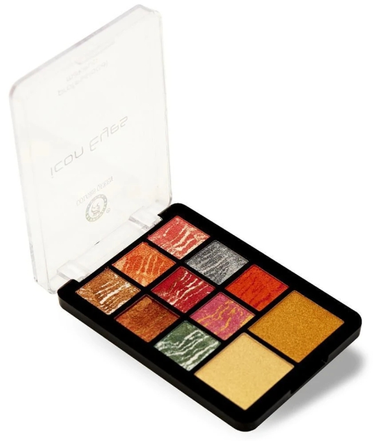 Colors Queen Eyeshadow Palette with Highlighter lightweight & Easily Blendable (Shade - 02)